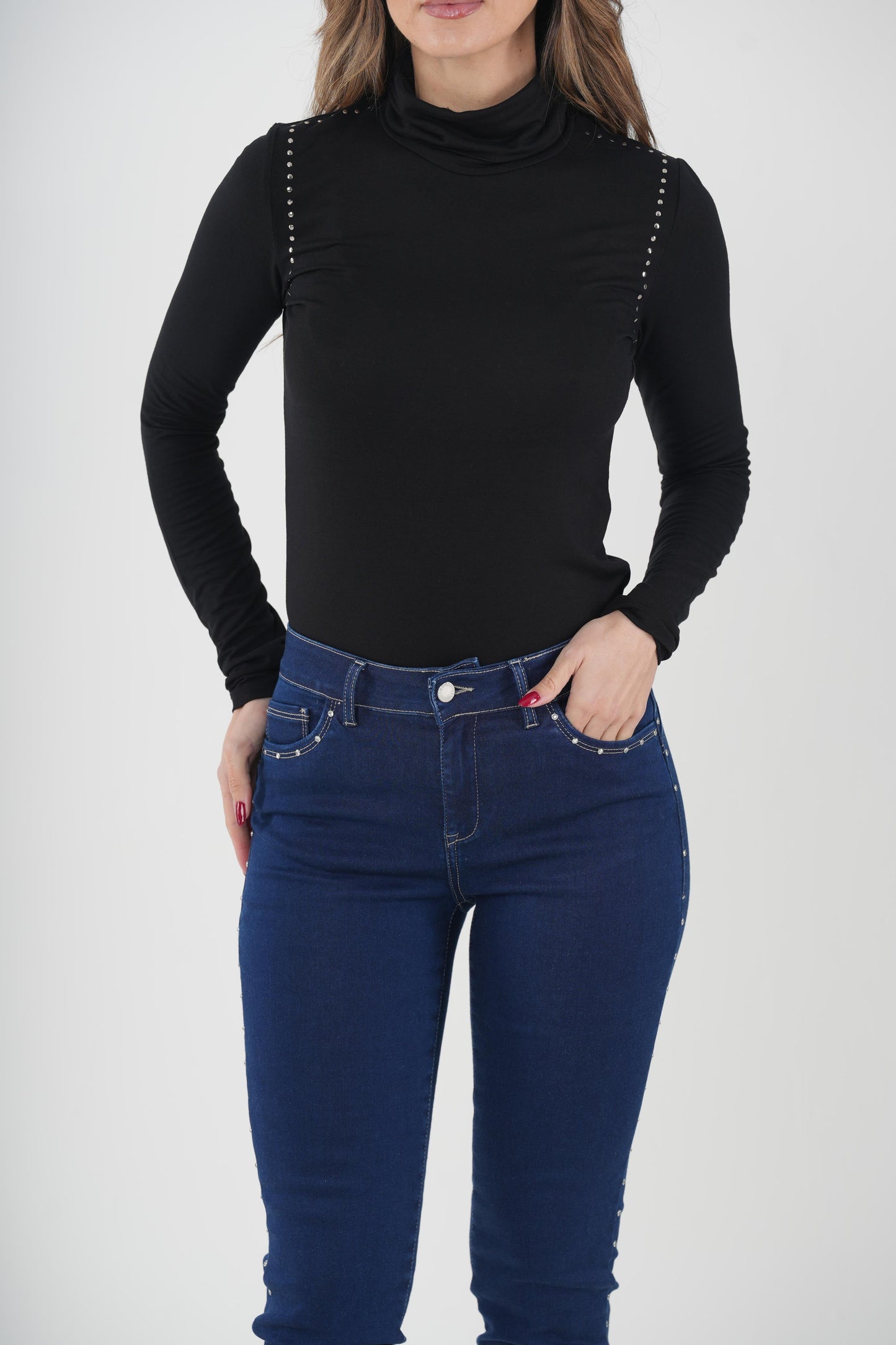 High-neck blouse Ref. 421017