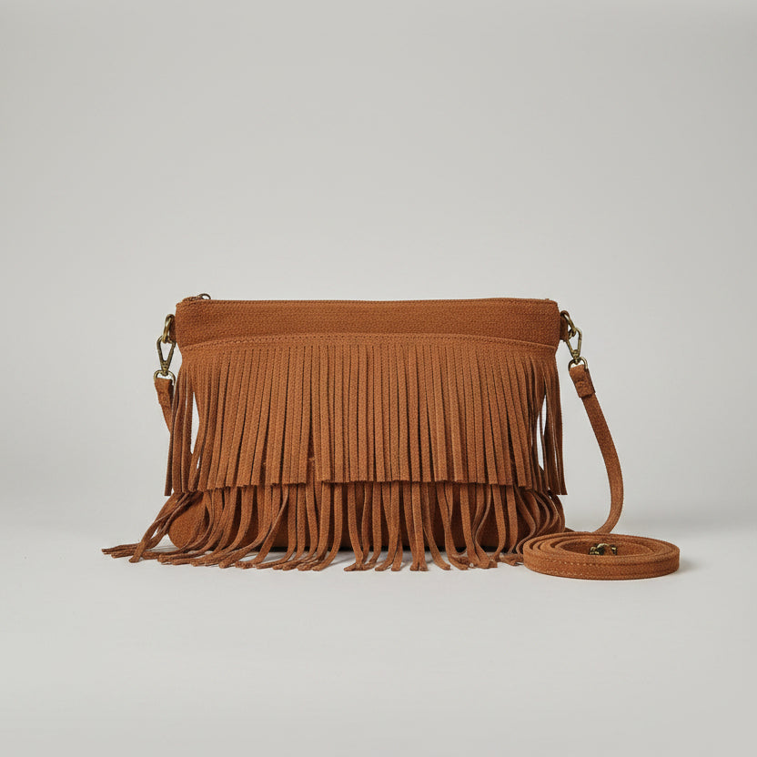 Fringed leather shoulder bag Ref. 110164