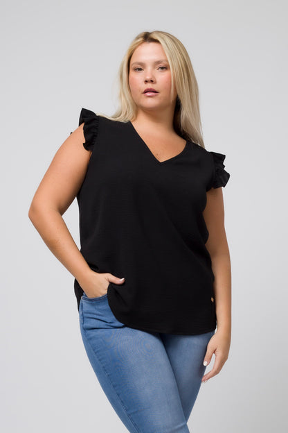 Plain top with ruffles Ref. 247032