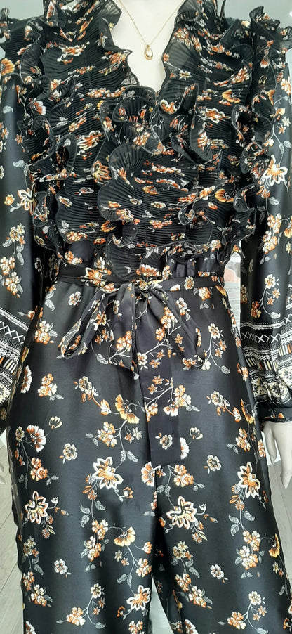 Macacão longo com padrão Ref. 100864