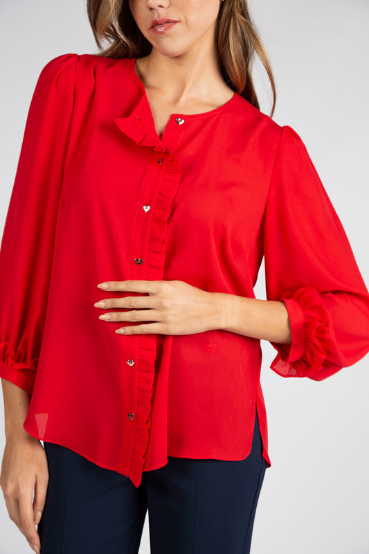 Plain tunic with buttons Ref. 257901
