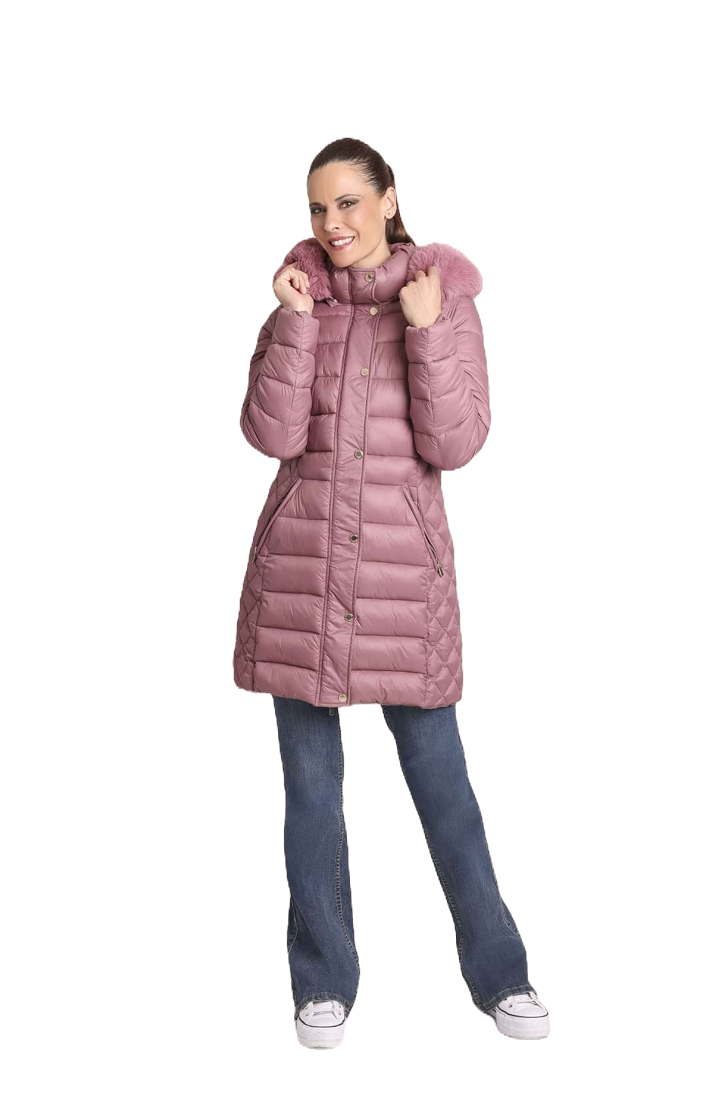 Parka acolchoada com pelo Ref. 255700