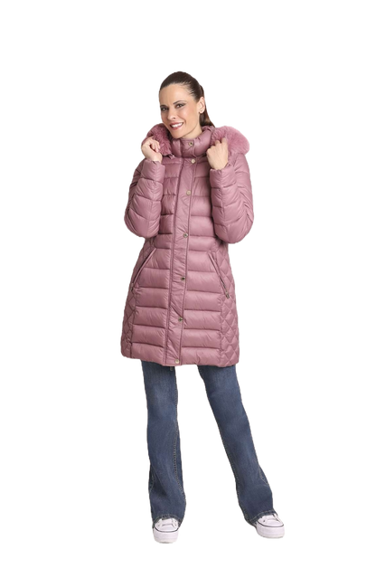 Parka acolchoada com pelo Ref. 255700
