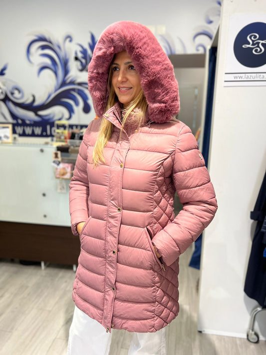 Parka acolchoada com pelo Ref. 255700