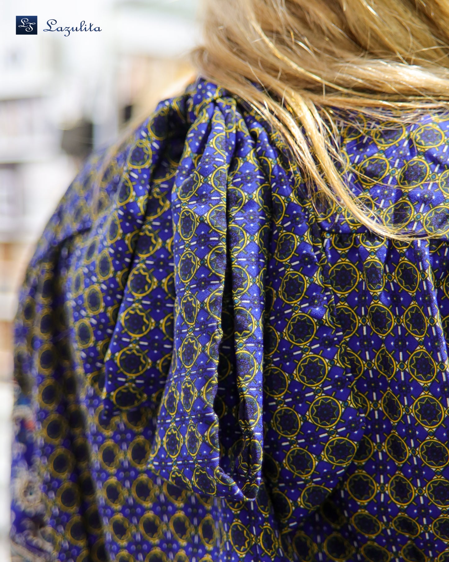 Vestido midi com padrão Ref. 340434