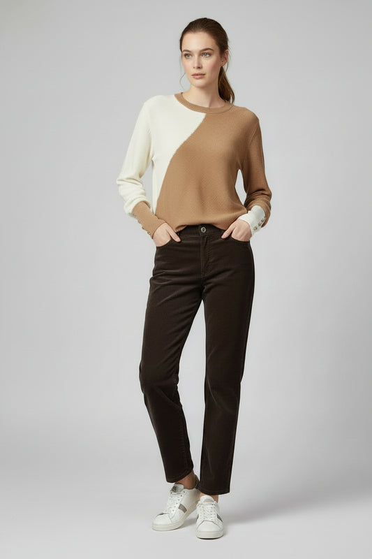 Corduroy straight-leg trousers Ref. 109823