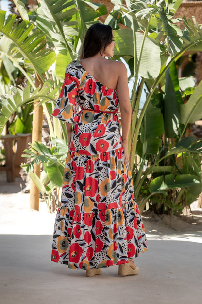 Long patterned dress Ref. 2507689