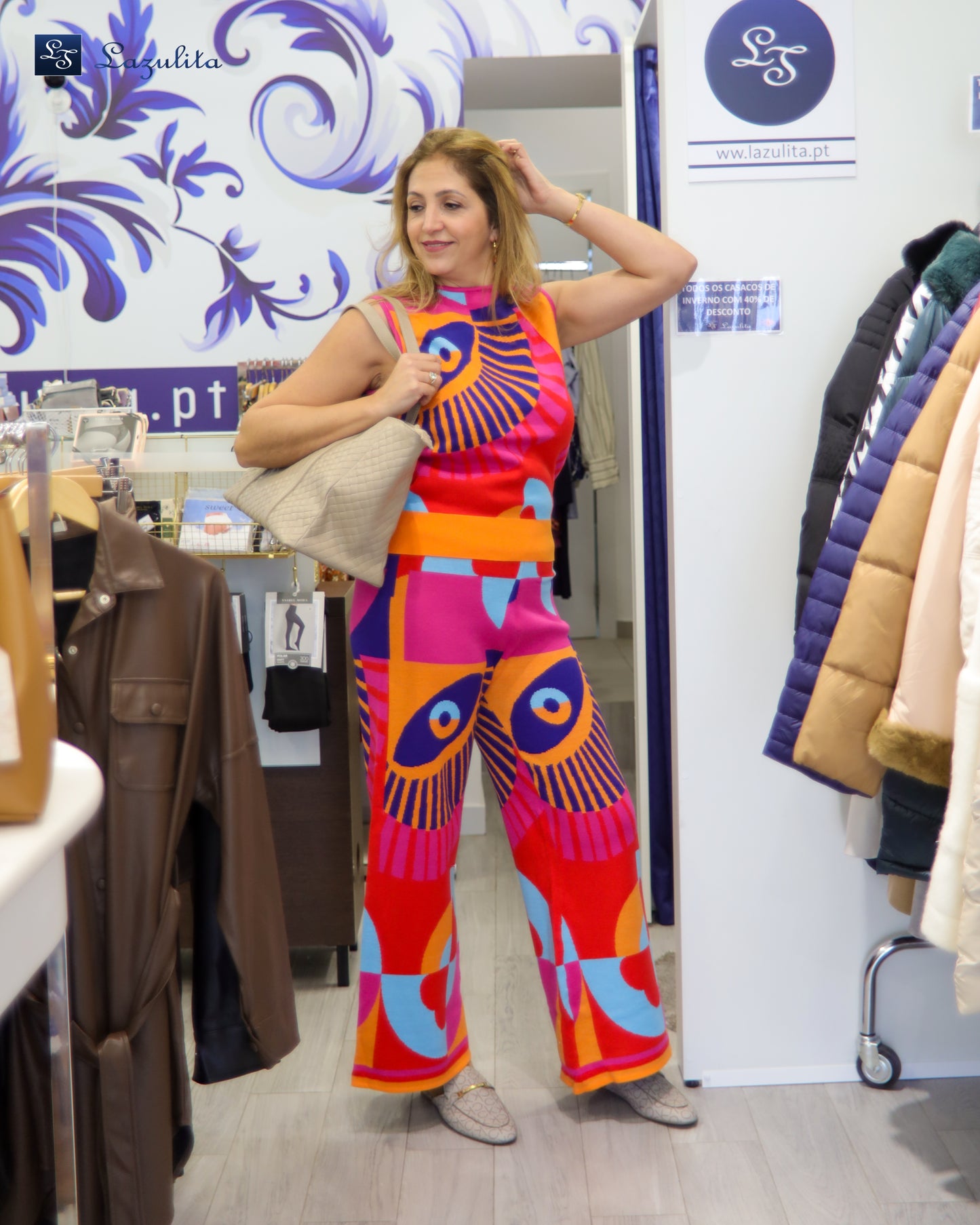 Conjunto calça e colete Ref. 241212