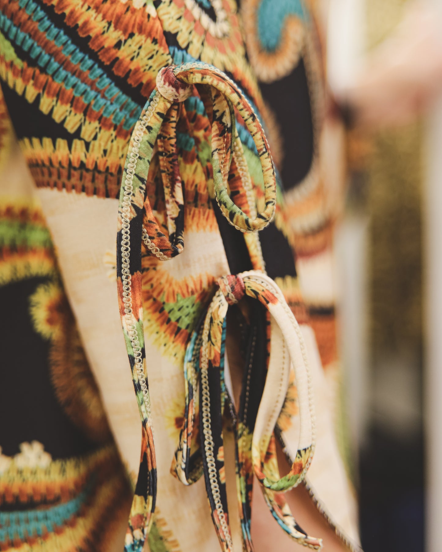 Vestido midi com padrão Ref.2513745