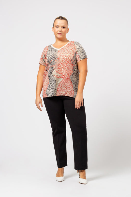 Plain straight leg trousers Ref. 243015