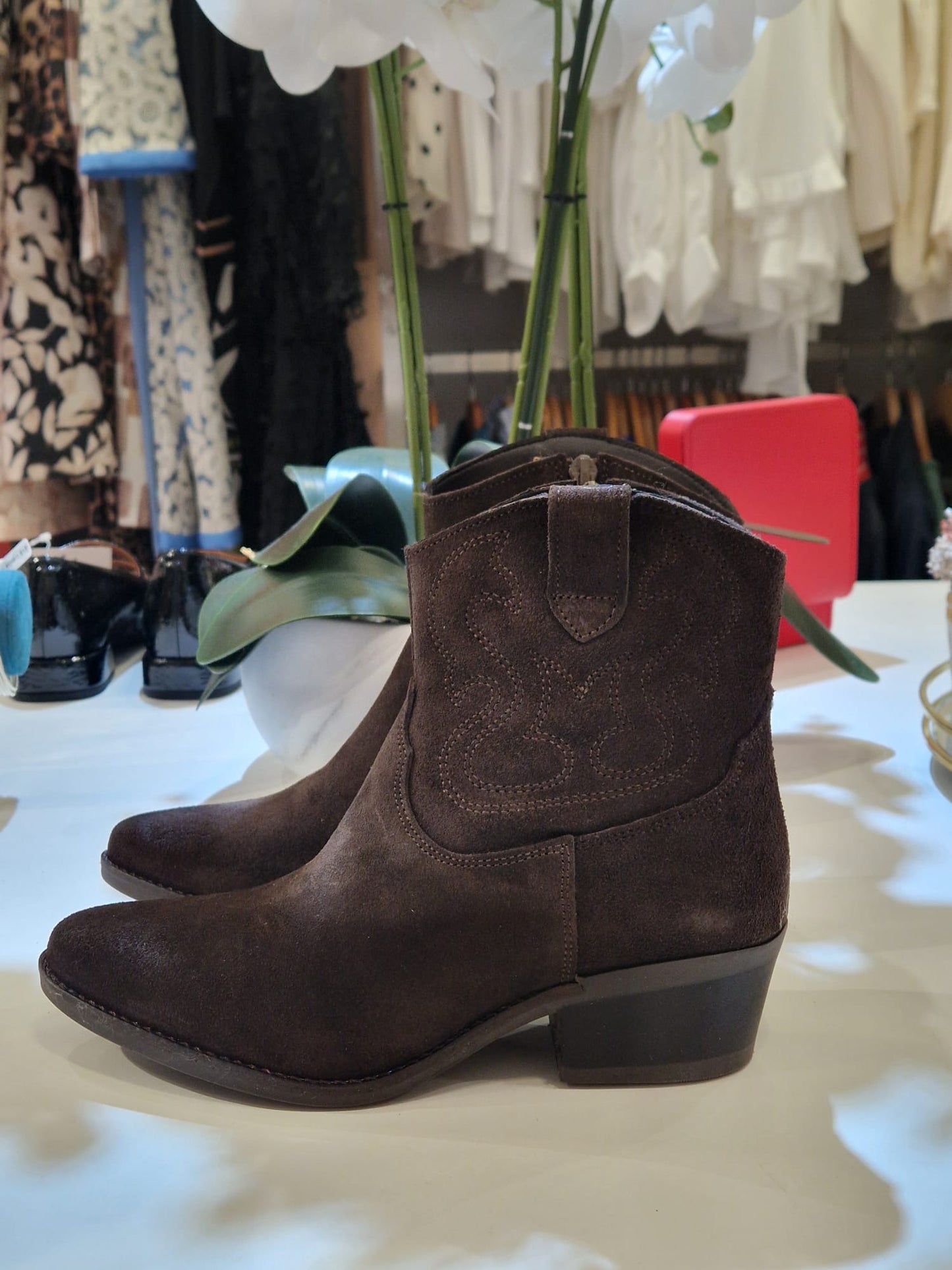 Bota em pele de camurça Ref.354226