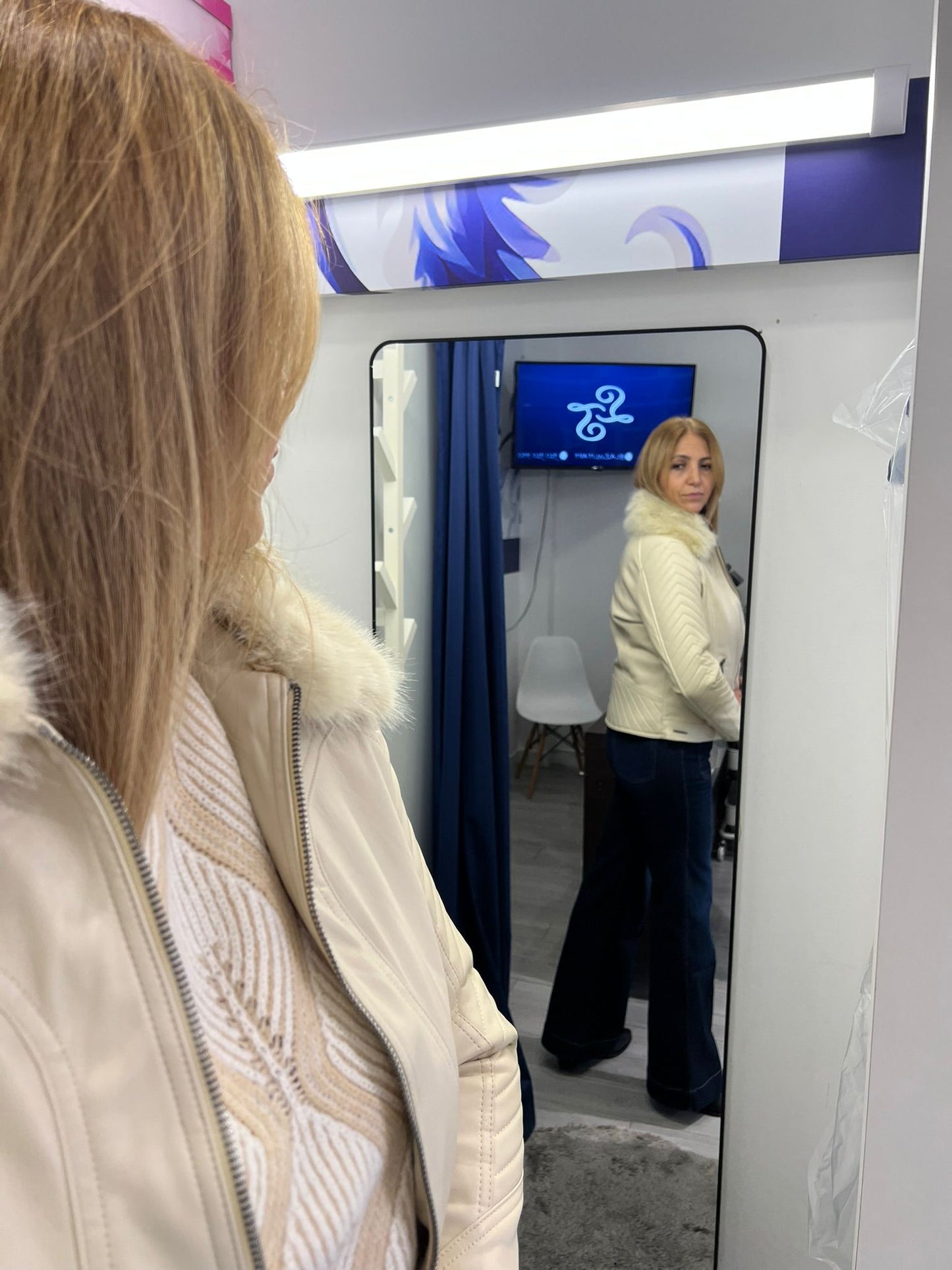 Casaco curto com pelo Ref. 255600