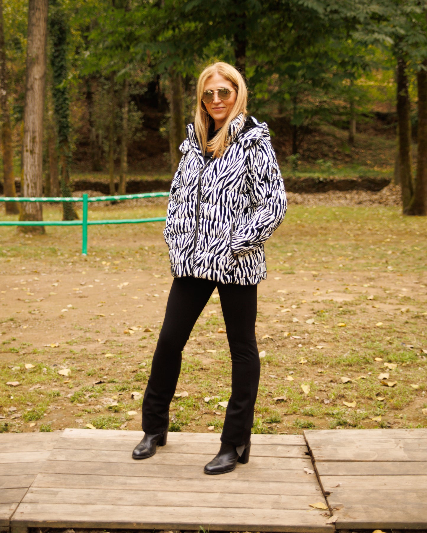 Casaco bomber com padrão Ref. 245717