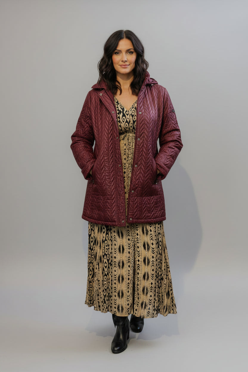 Long quilted coat Ref. 245704