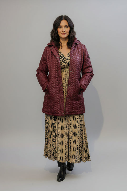 Long quilted coat Ref. 245704