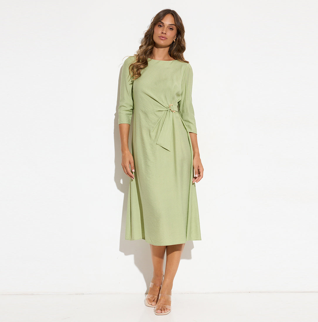 Vestido midi liso Ref. 372519