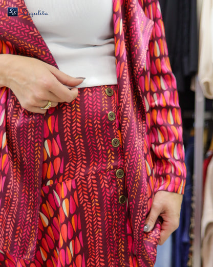 Saia midi com padrão Ref. 4481190