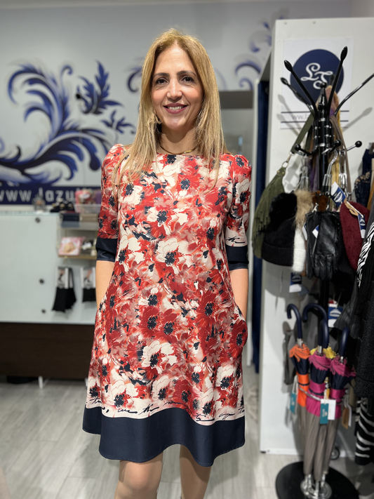 Vestido curto com padrão Ref. 3060009