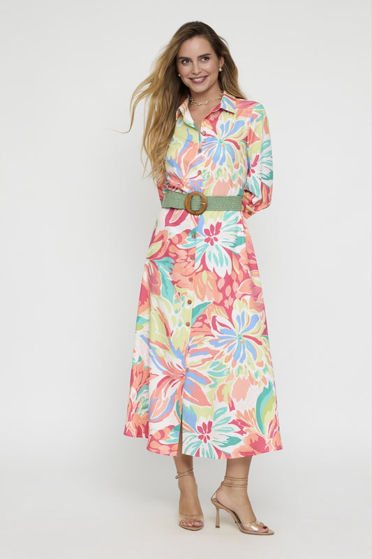 Long shirt dress with pattern Ref. 3070812