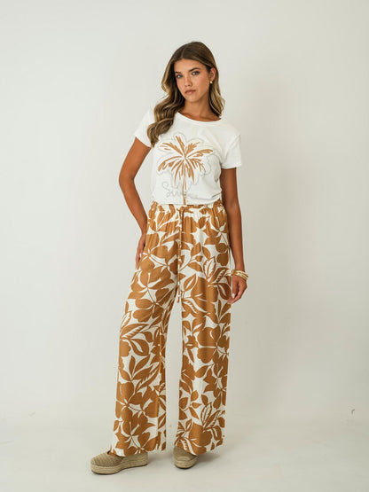 T-shirt básica com padrão Ref. 188063