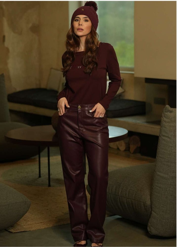 Camisola lisa com pormenor Ref. 521062