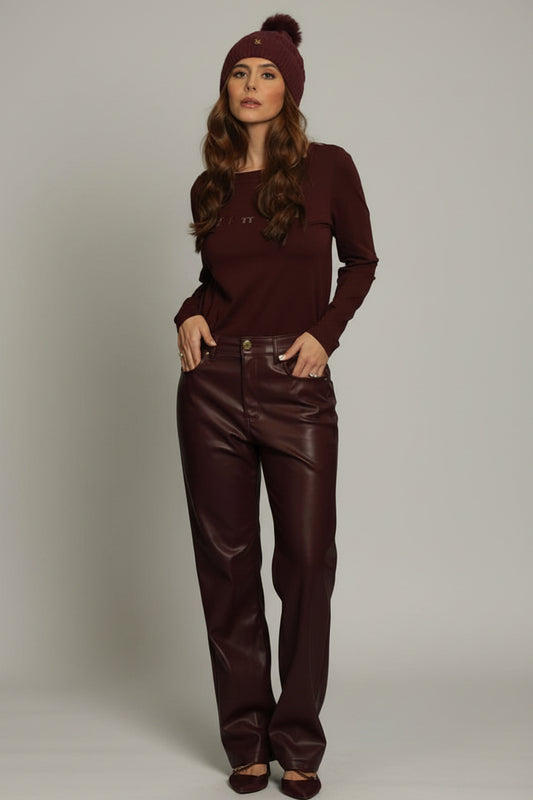 Camisola lisa com pormenor