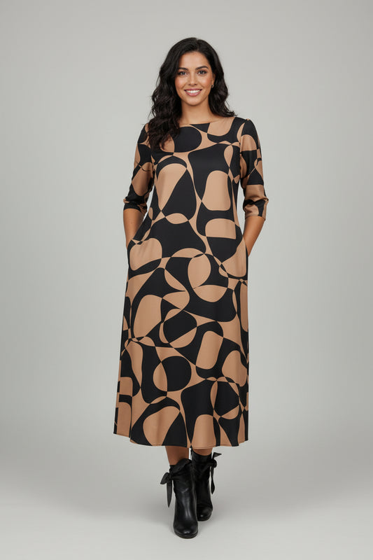 Midi dress with print Ref. 306088