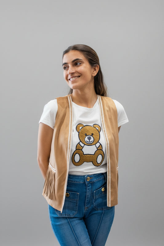 T-shirt with appliqué