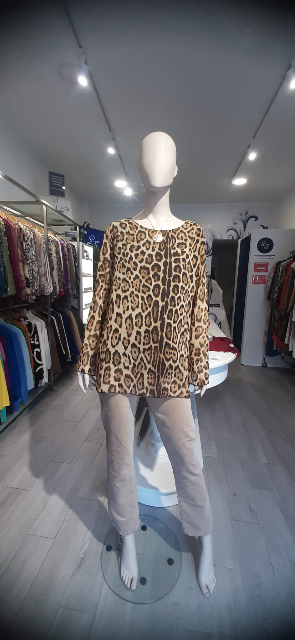 Túnica com padrão animal print Ref. 2513635