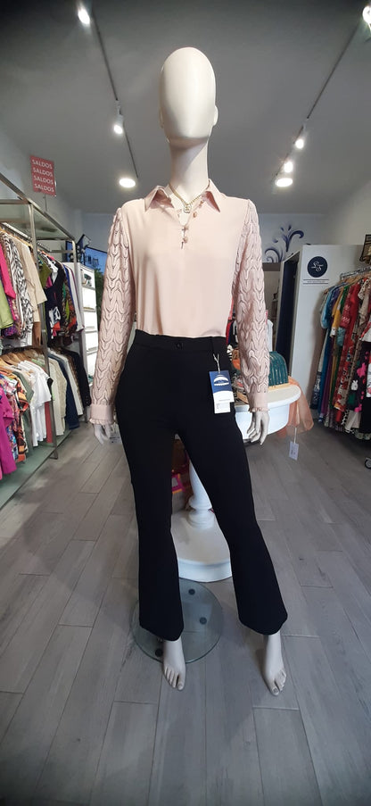 Calça direita lisa Ref. 245505