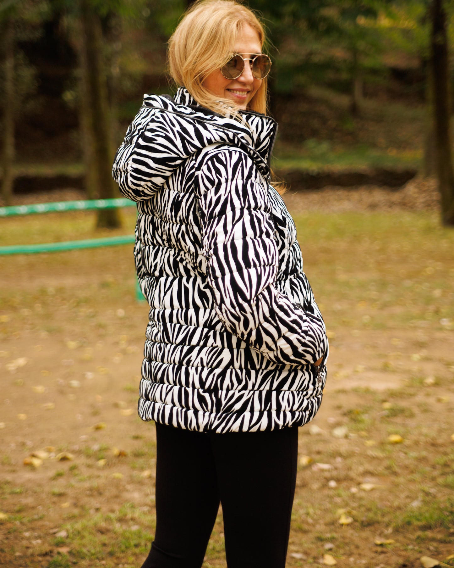 Casaco bomber com padrão Ref. 245717