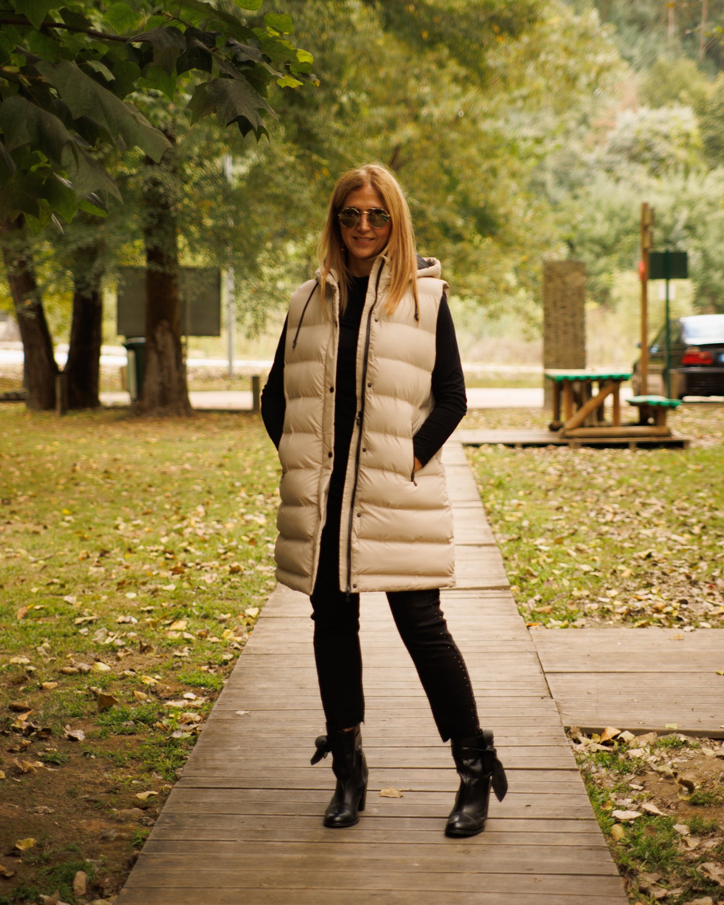 Colete acolchoado liso Ref. 245718