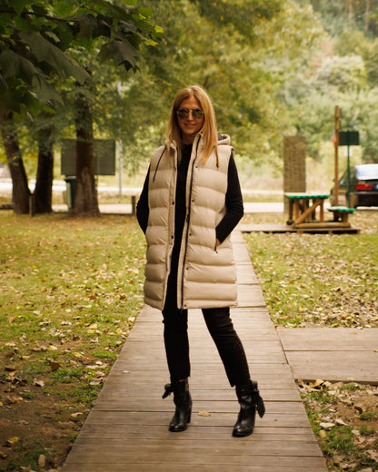 Colete acolchoado liso Ref. 245718