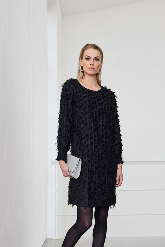 Vestido liso com pormenores Ref.115930