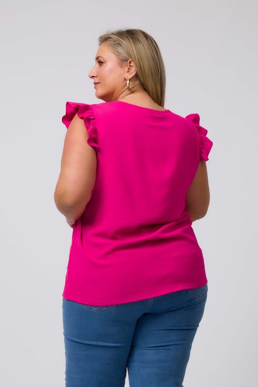 Plain top with ruffles Ref. 247032
