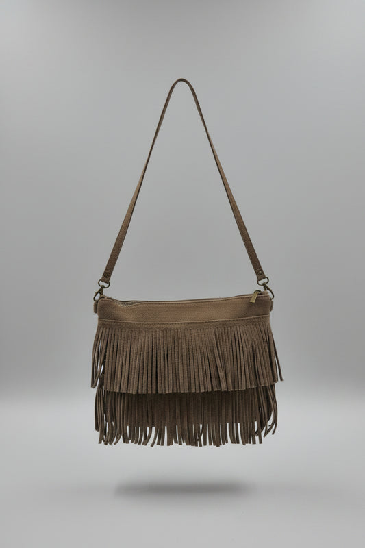 Fringed leather shoulder bag Ref. 110164