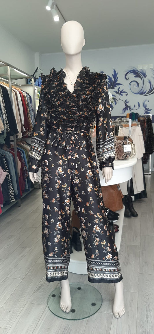 Macacão longo com padrão Ref. 100864