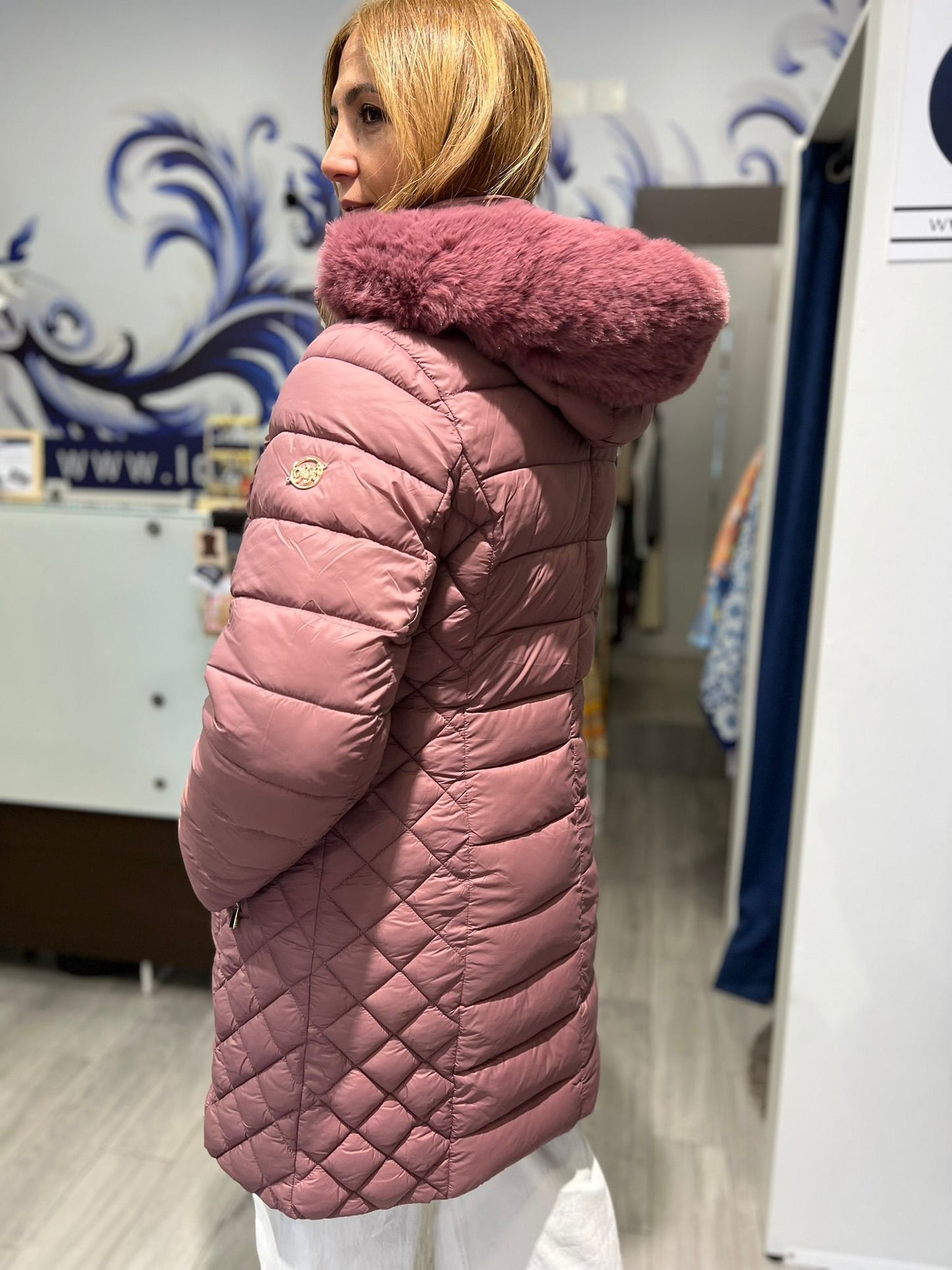 Parka acolchoada com pelo Ref. 255700