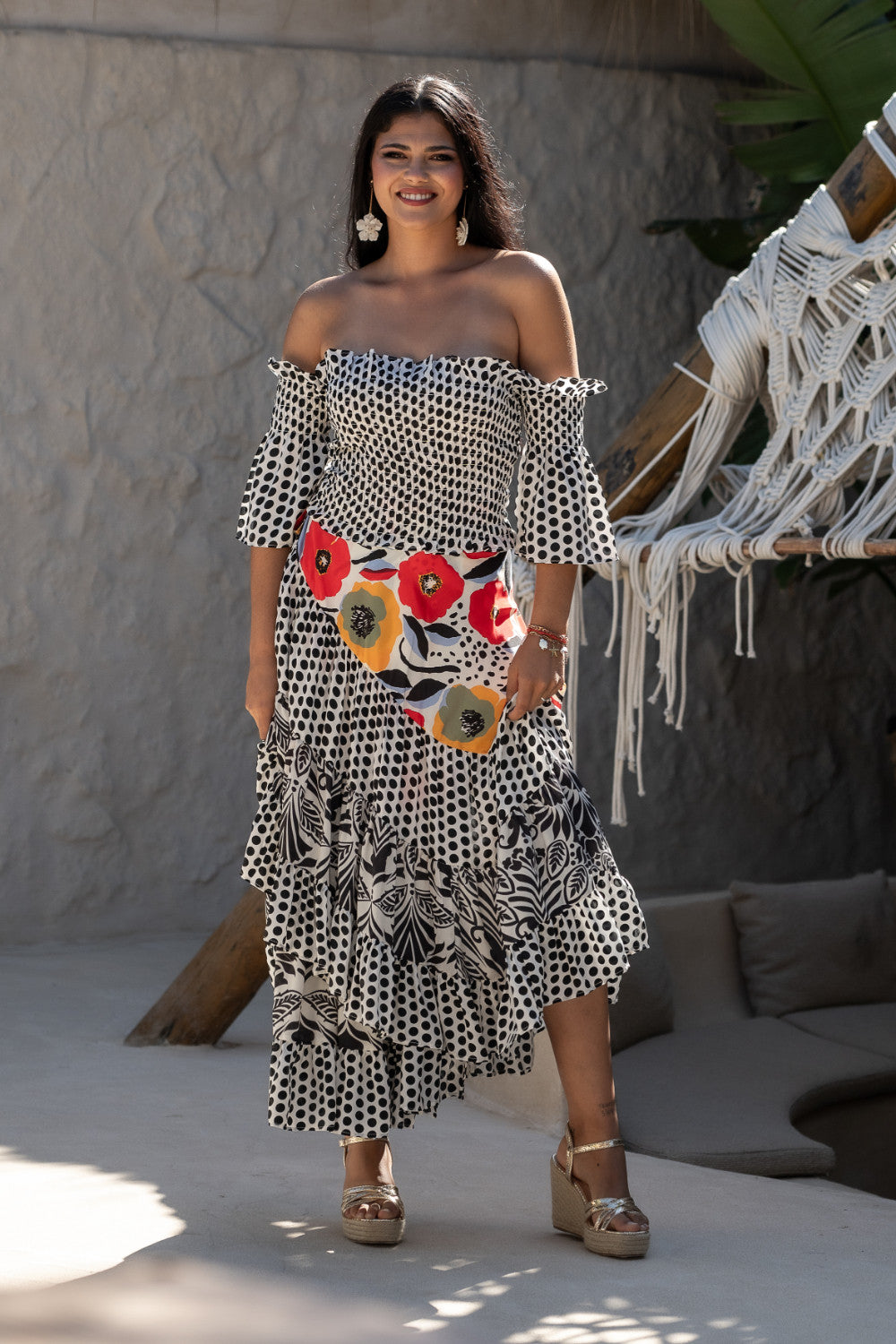 Midi skirt with print Ref. 0230230