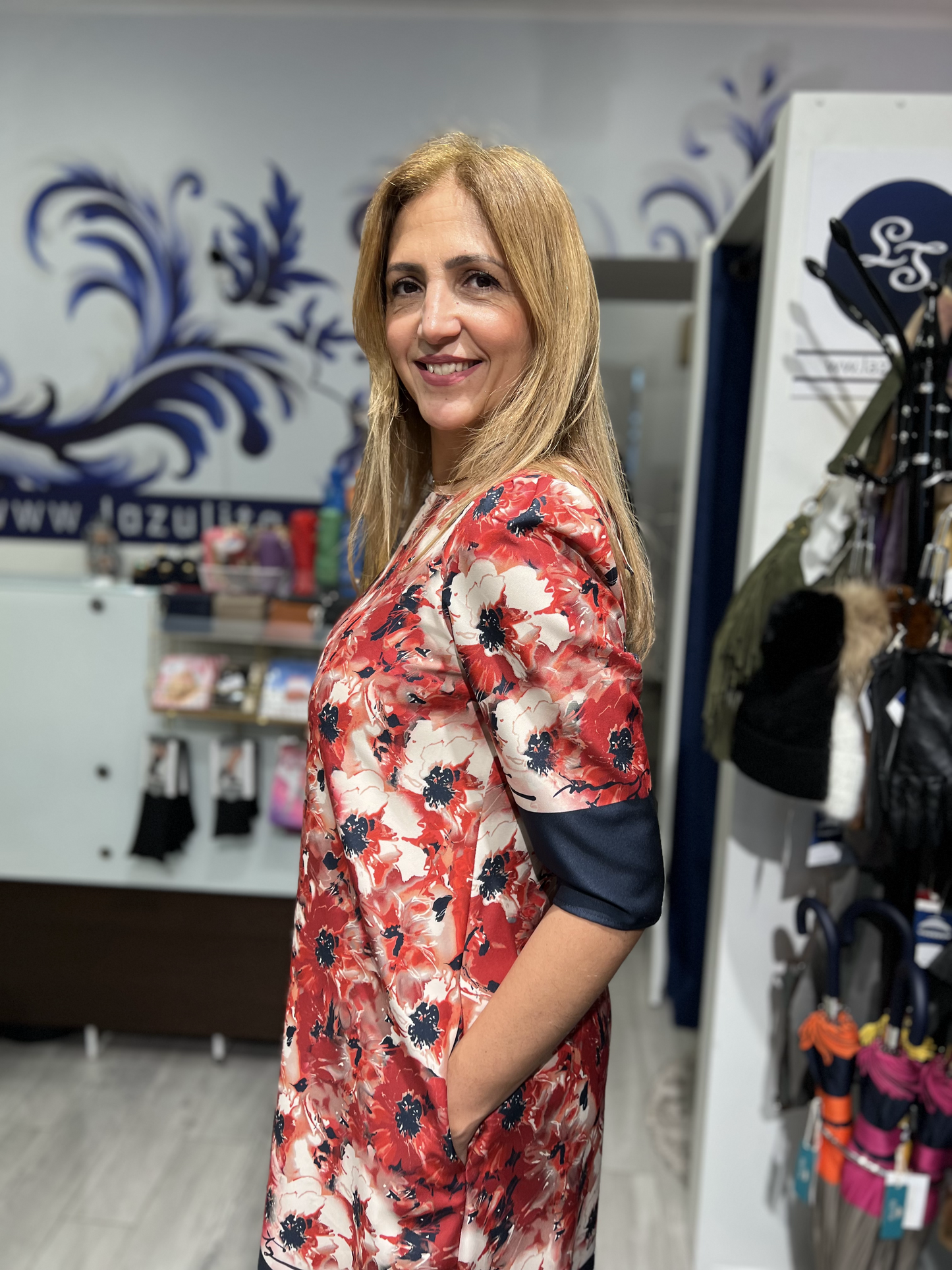 Vestido curto com padrão Ref. 3060009