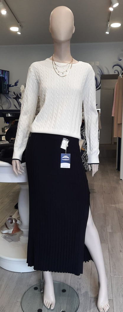 Saia de malha plissada Ref. 2523810