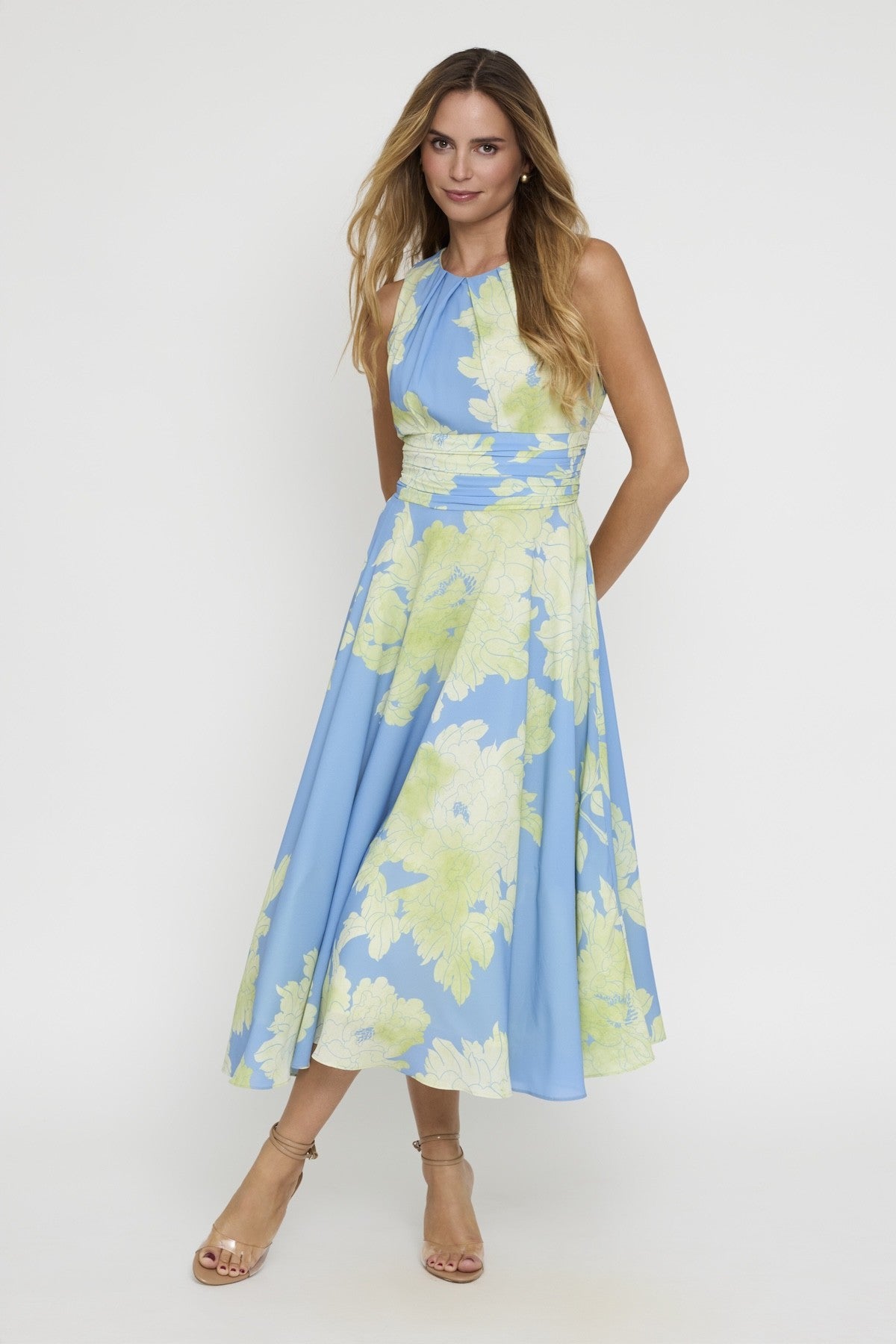 Vestido midi com padrão Ref. 371101