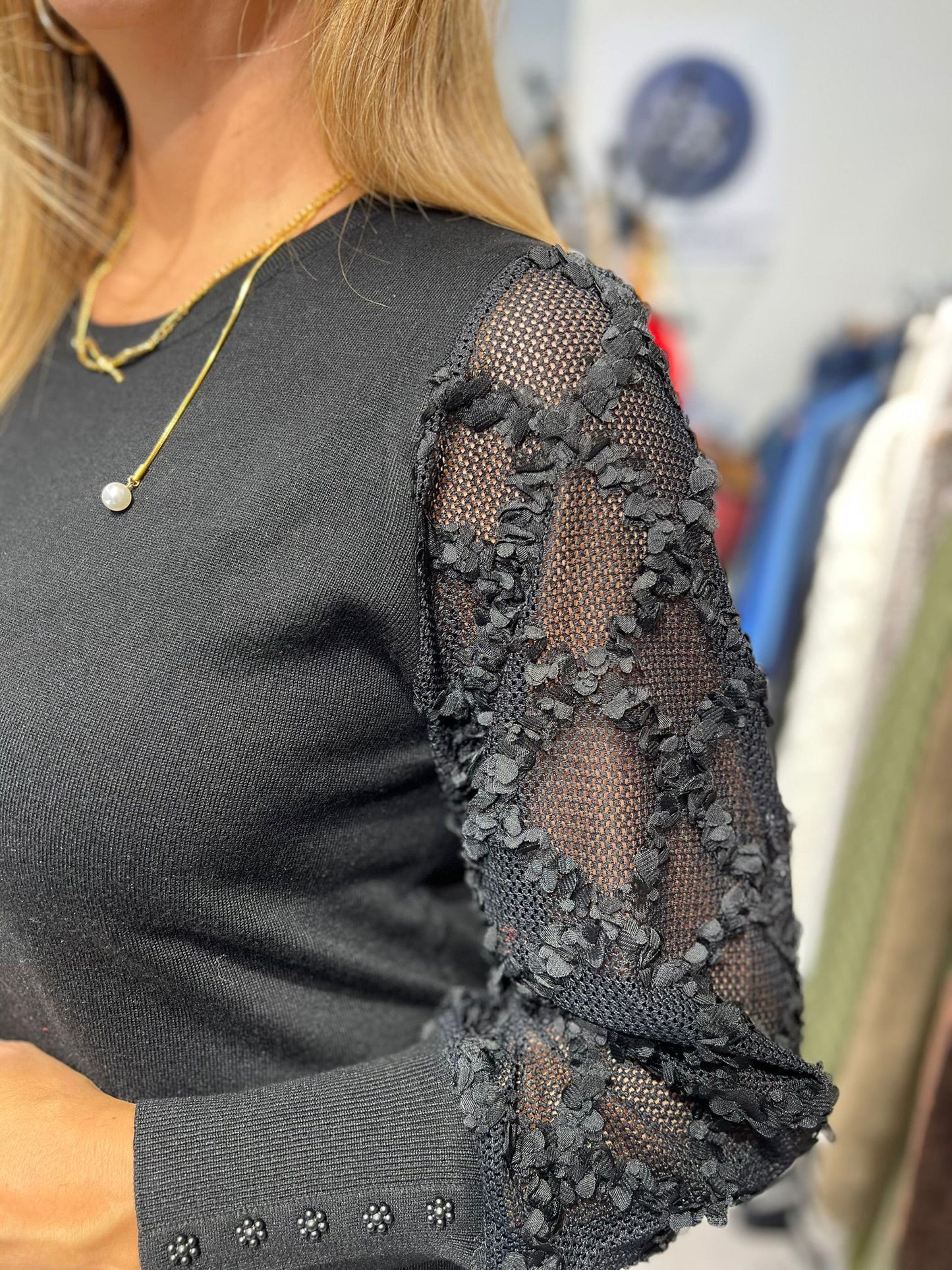 Vestido de malha com pormenor Ref. 115916