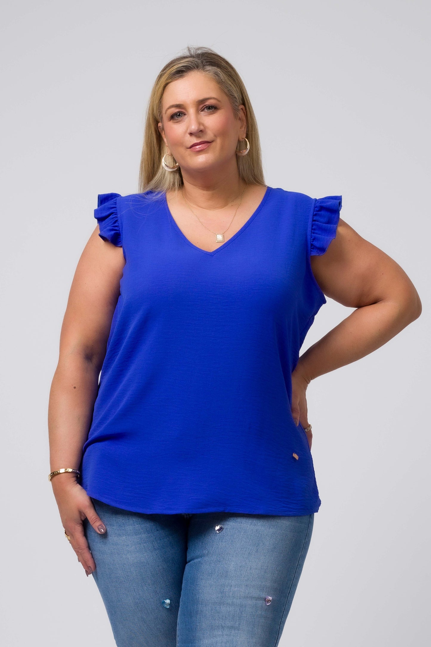 Plain top with ruffles Ref. 247032