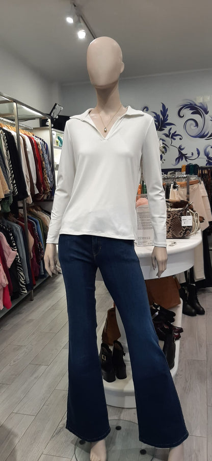 Blusa lisa com gola Ref. 2526365