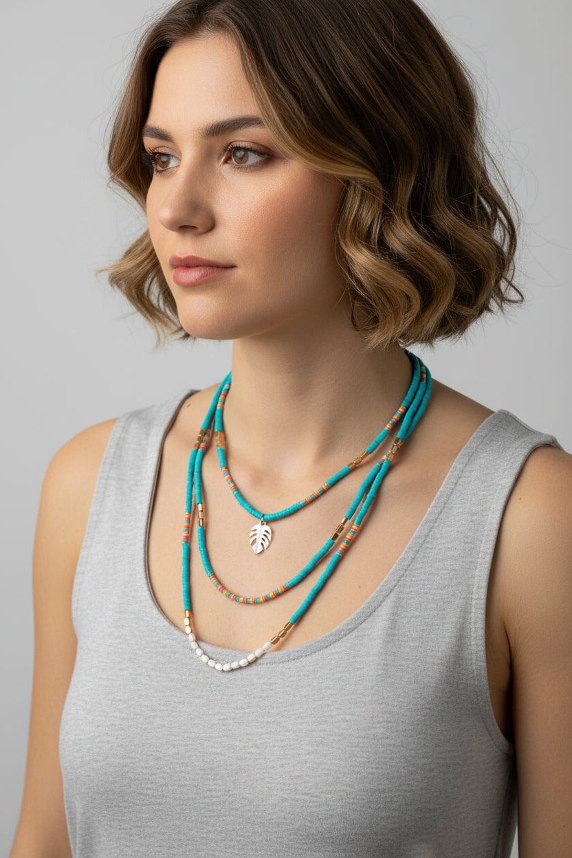 Big stone necklace