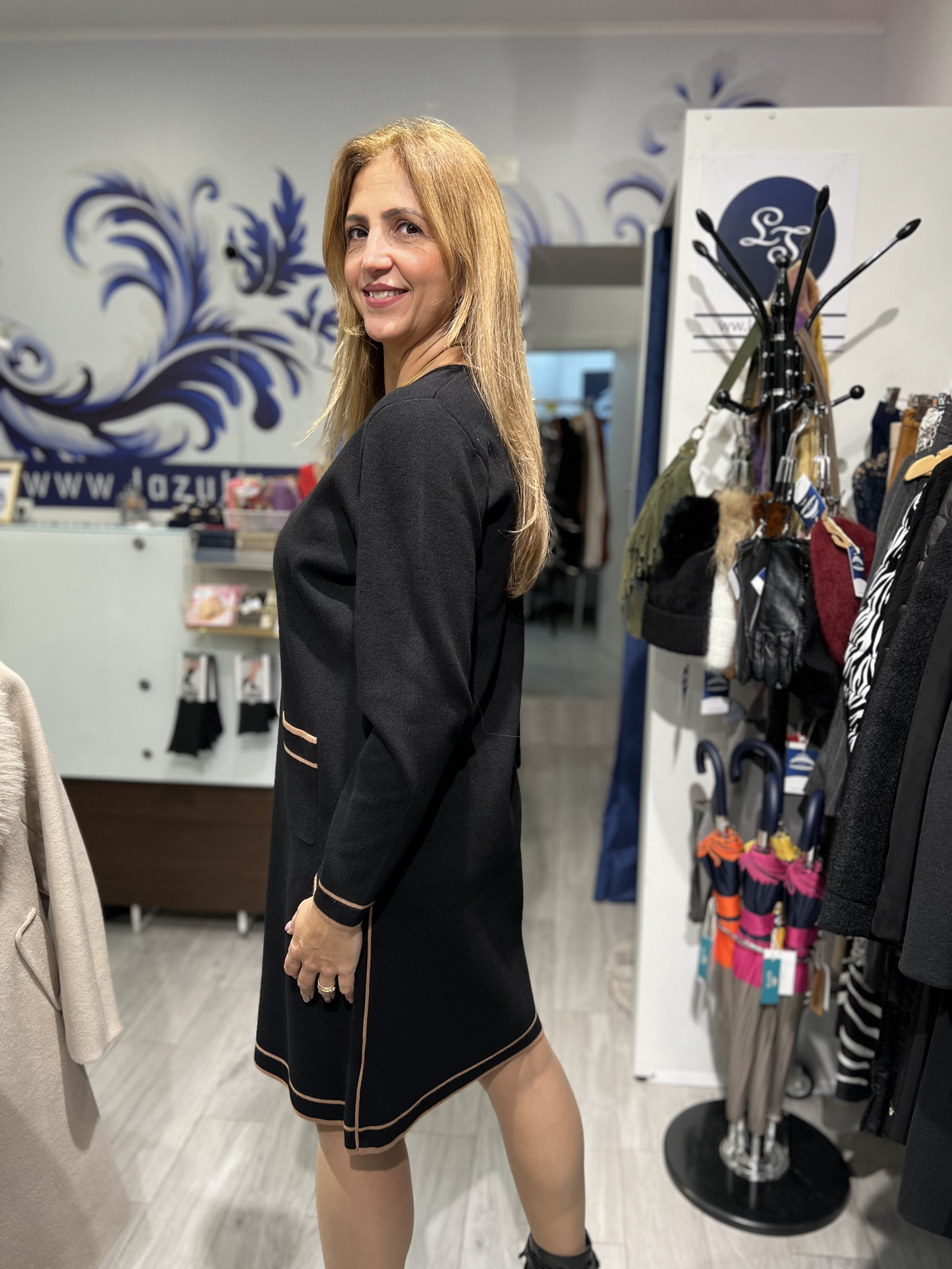 Vestido midi de malha Ref. 115927