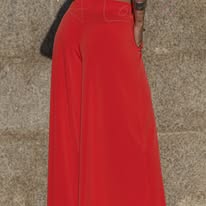 Plain wide-leg trousers Ref. 25069