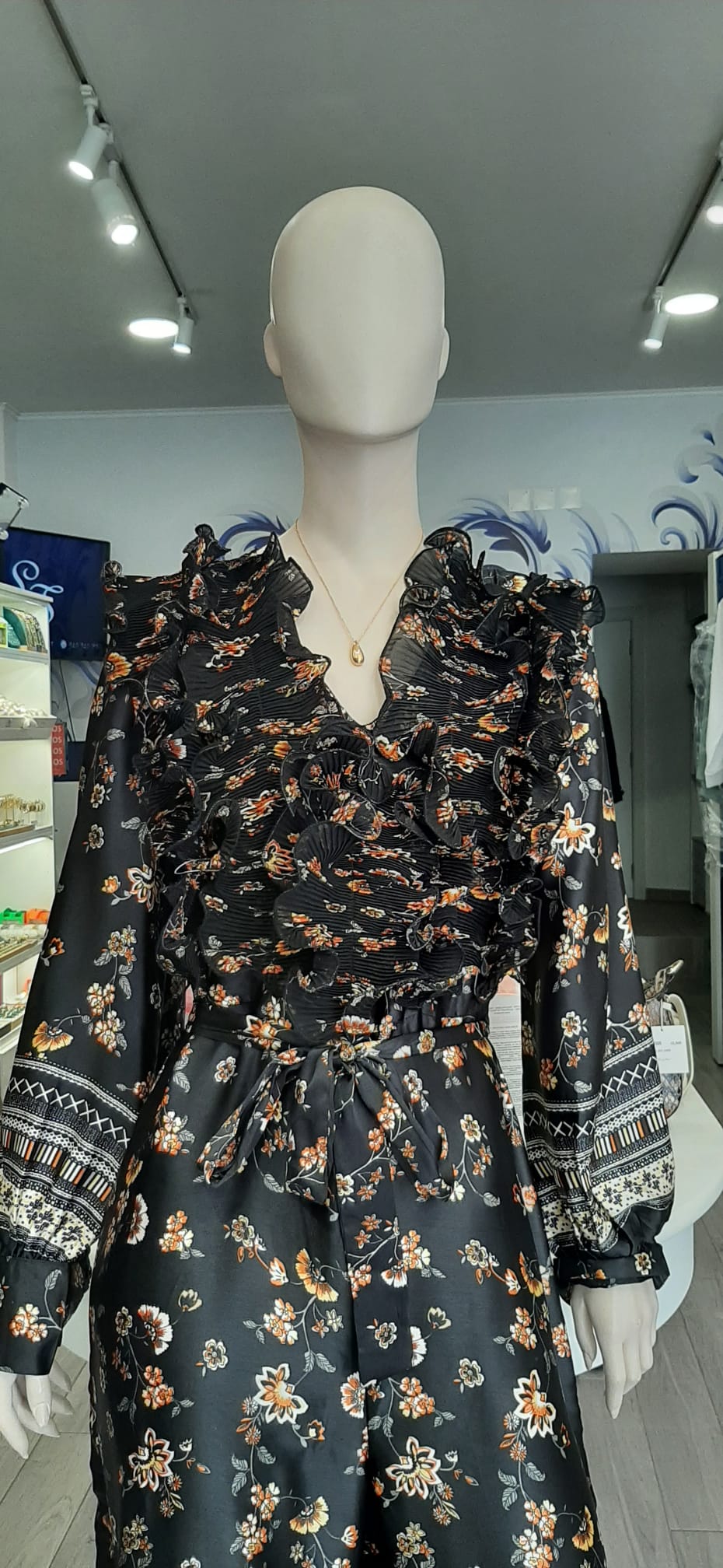 Macacão longo com padrão Ref. 100864