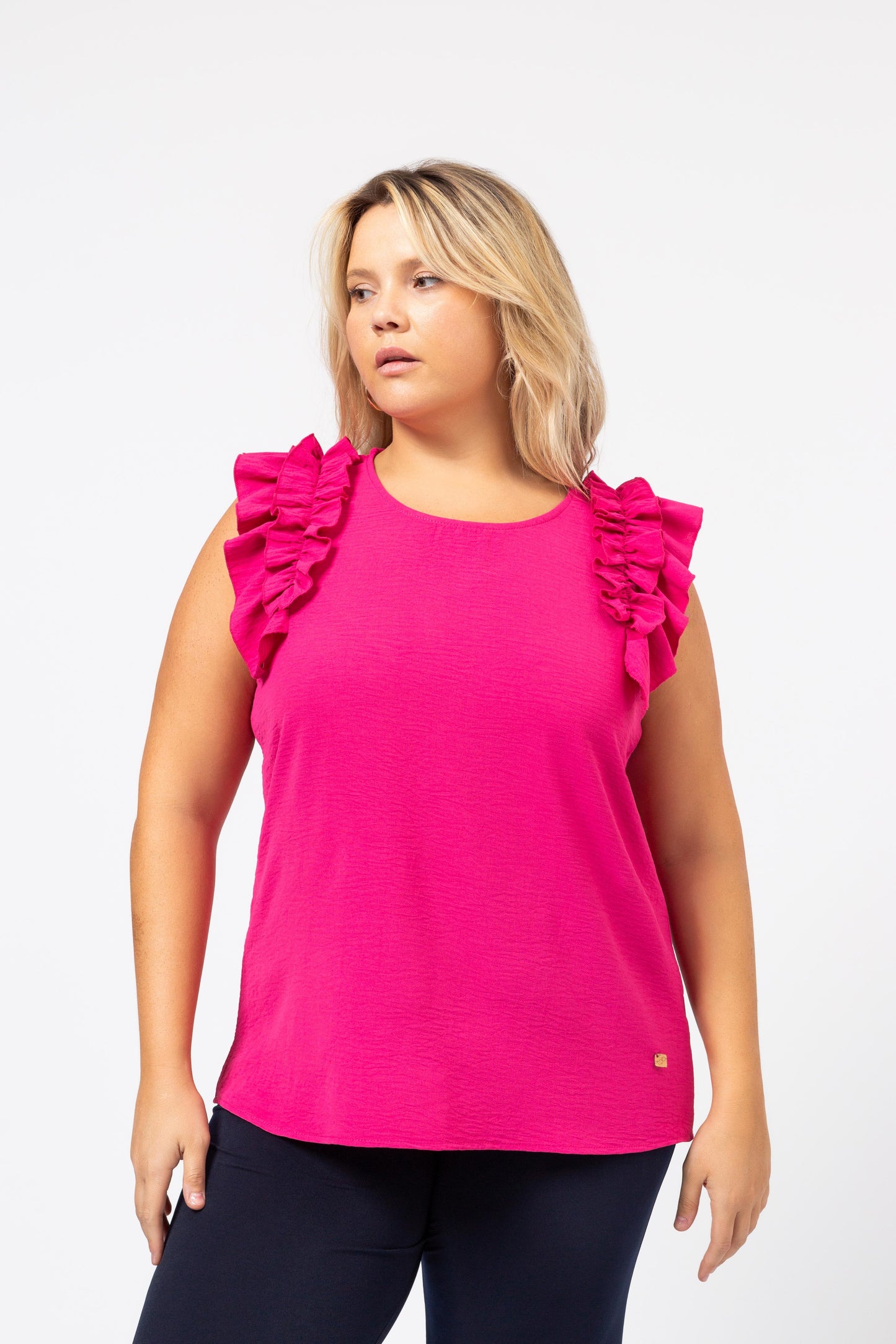 Plain top with ruffles Ref. 247034